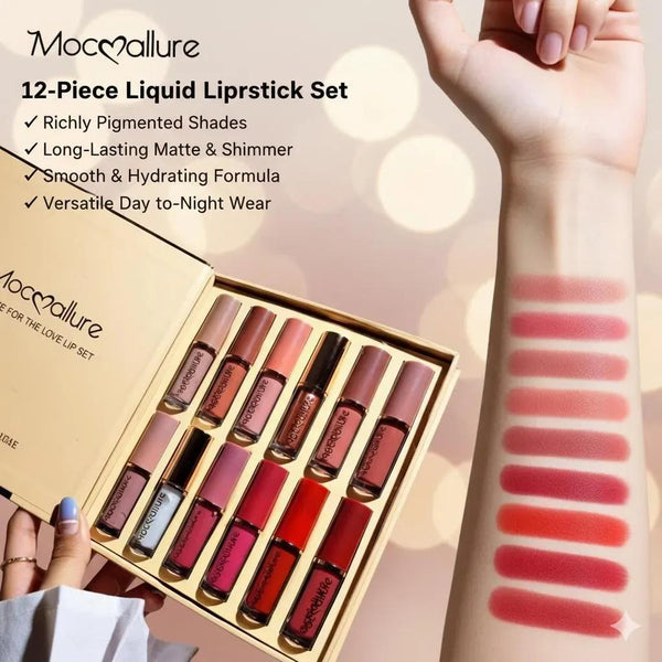 Mocallure Mocallure 12 Colors Matte Liquid Lip Gloss Set