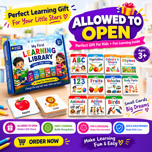 🎁 Educational Gift Set – My First Learning Library (12 Books) - Allow to Open